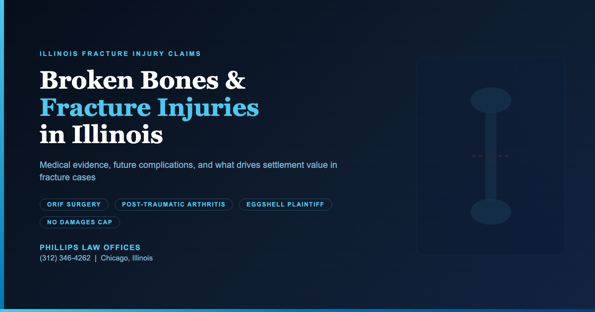 Broken Bones and Fracture Injuries in Illinois Car Accident Claims