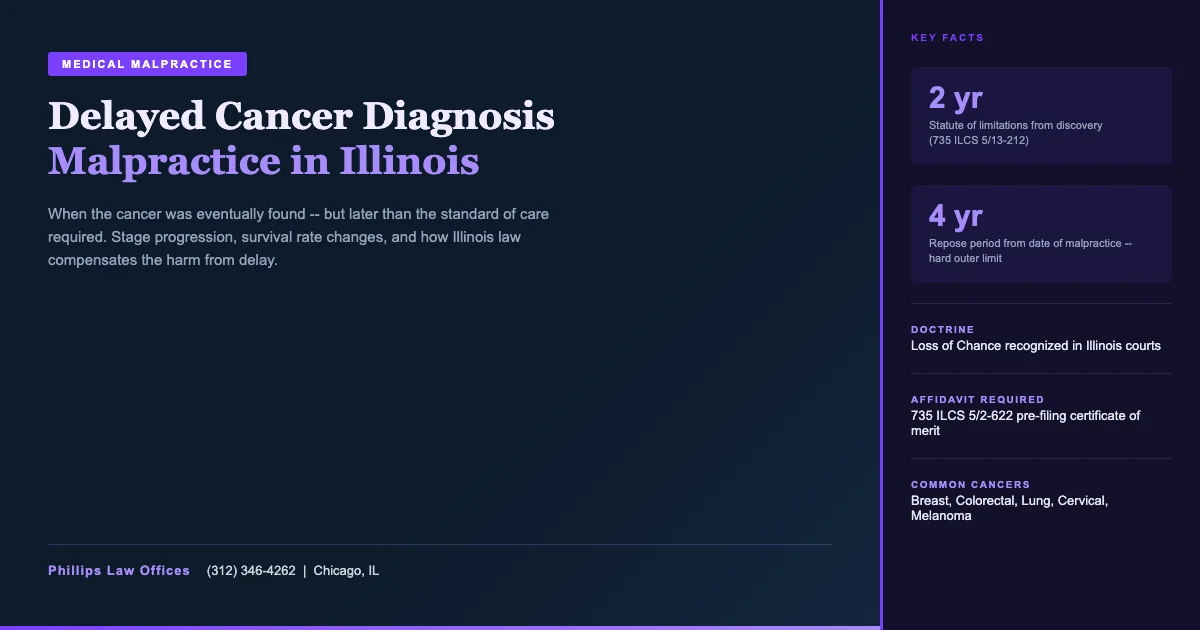Delayed Cancer Diagnosis Malpractice in Illinois — When Late Detection Causes Harm