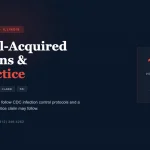 Dark editorial cover for Hospital-Acquired Infections and Medical Malpractice in Illinois guide by Phillips Law Offices