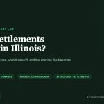 Editorial cover card: Are Illinois Personal Injury Settlements Taxable - IRC Section 104 analysis