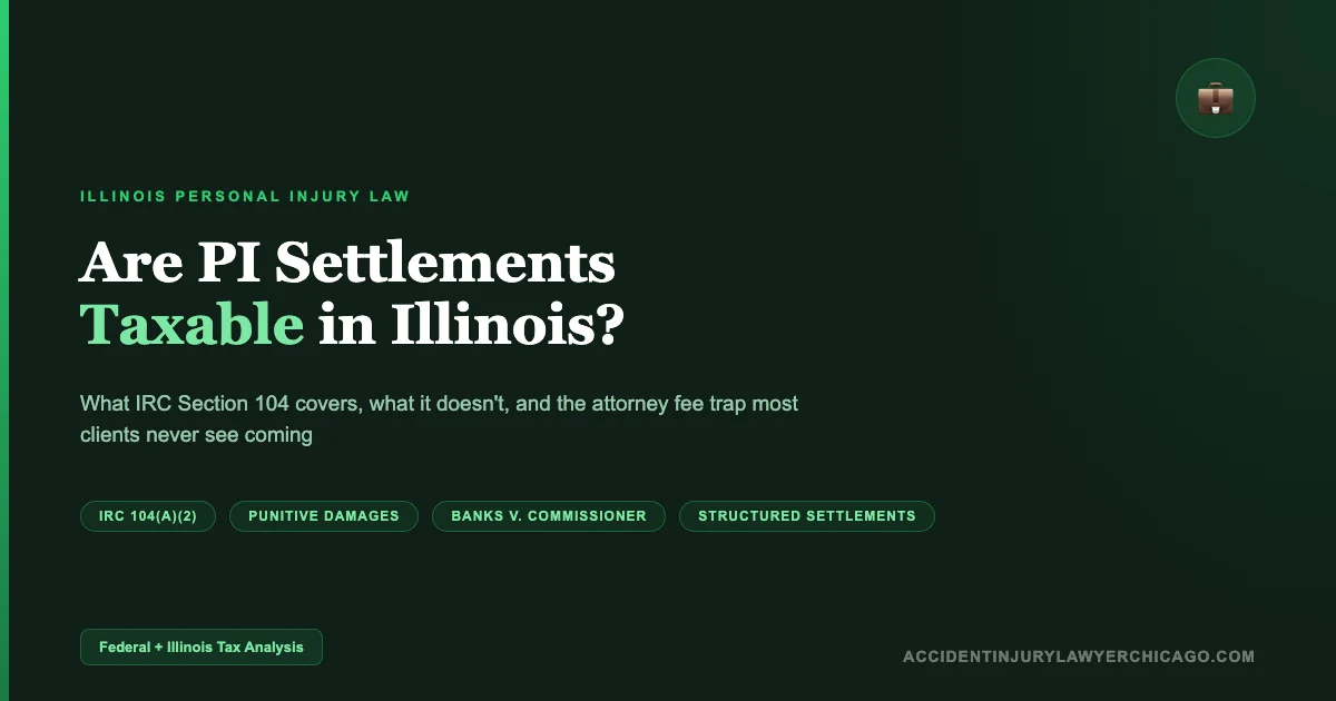 Are Illinois Personal Injury Settlements Taxable?