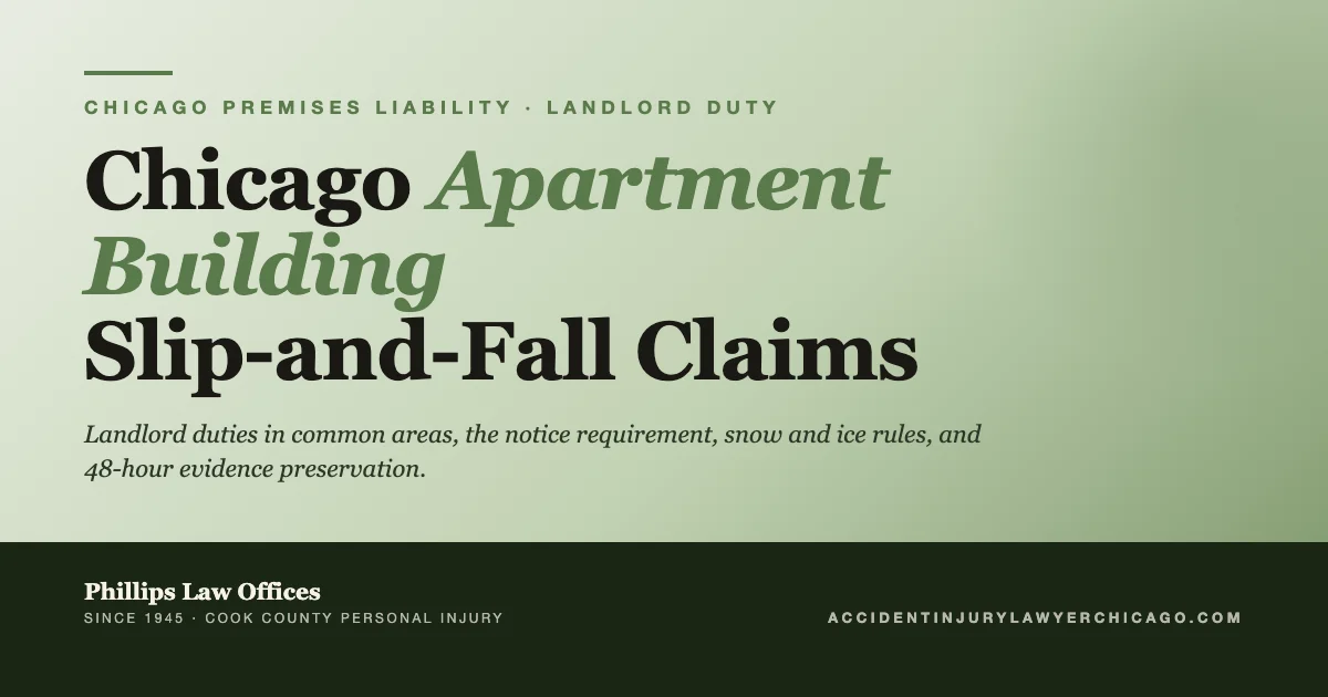Chicago Apartment Building Slip-and-Fall Claims: Landlord Liability