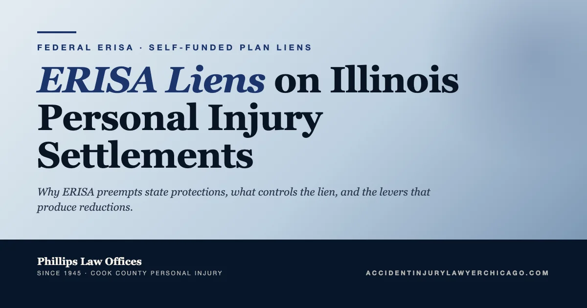 ERISA Liens on Illinois Personal Injury Settlements