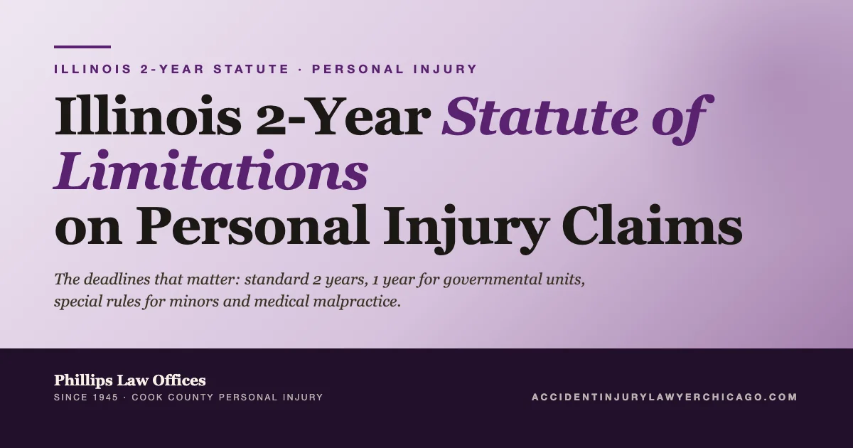 Illinois 2-Year Statute of Limitations on Personal Injury Claims
