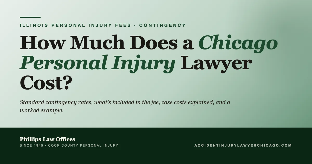 How Much Does a Chicago Personal Injury Lawyer Cost?
