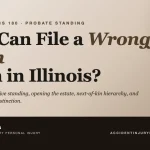 Editorial cover graphic for guide on who can file a wrongful death claim in Illinois