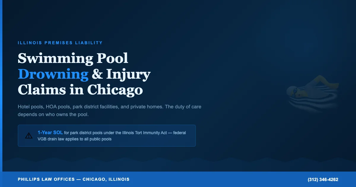 Swimming Pool Drowning and Injury Claims in Chicago