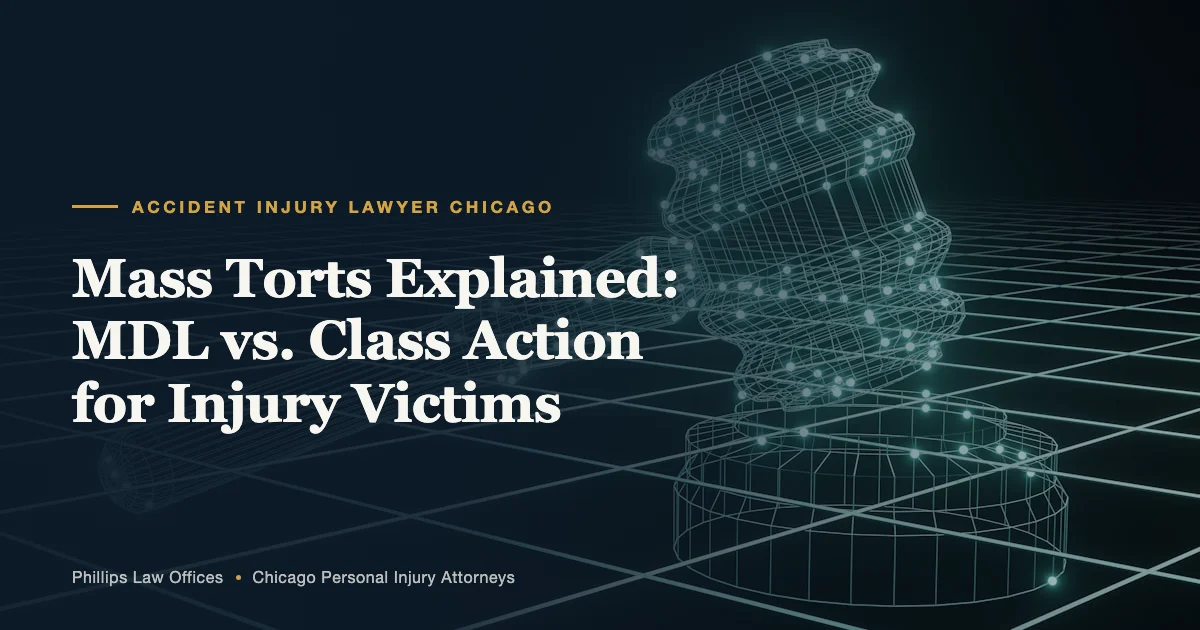 Mass Torts Explained: MDL vs. Class Action for Injury Victims