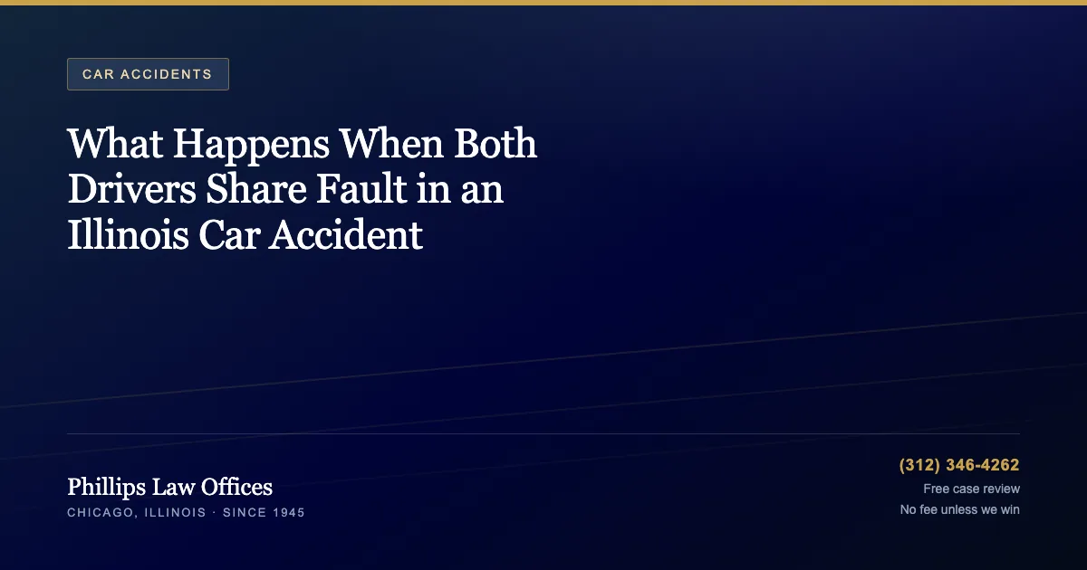 Phillips Law Offices guide: What Happens When Both Drivers Share Fault in an Illinois Car Accident