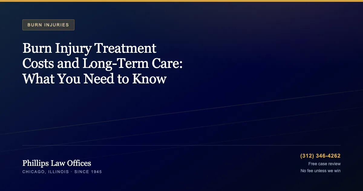 Phillips Law Offices guide: Burn Injury Treatment Costs and Long-Term Care: What You Need to Know