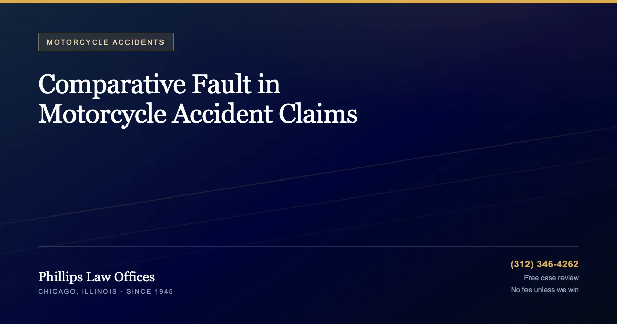 Comparative Fault in Motorcycle Accident Claims