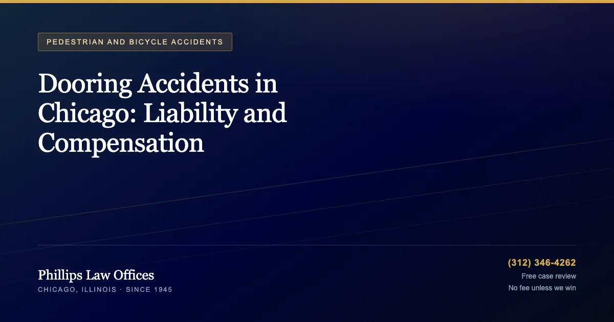 Phillips Law Offices guide: Dooring Accidents in Chicago: Liability and Compensation