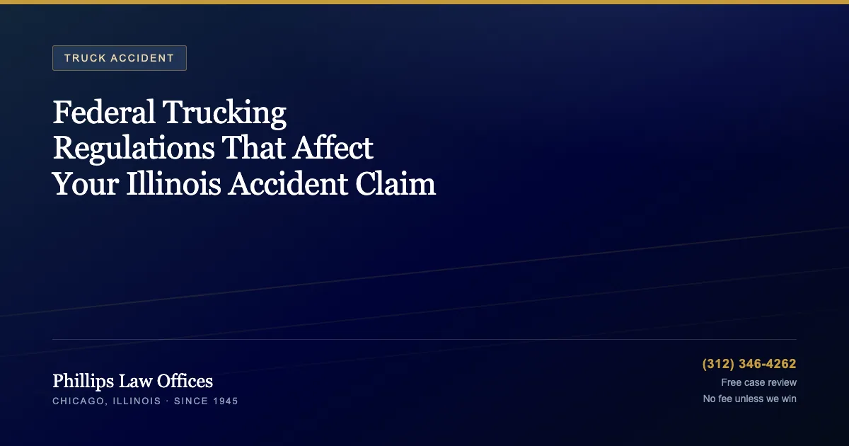 Phillips Law Offices guide: Federal Trucking Regulations That Affect Your Illinois Accident Claim