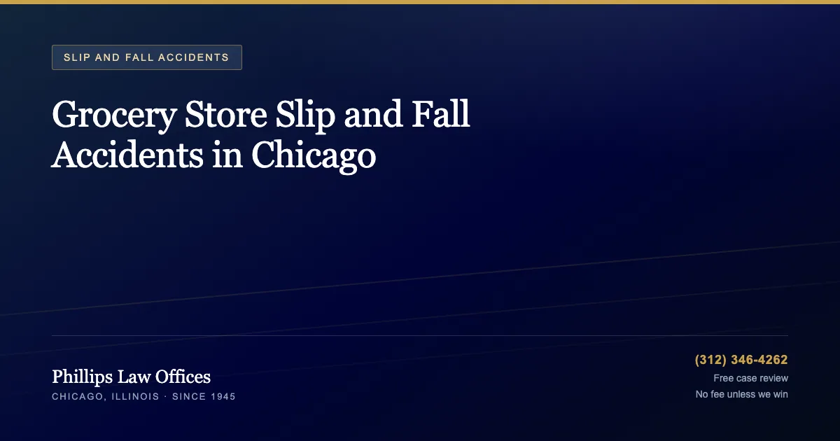 Grocery Store Slip and Fall Accidents in Chicago