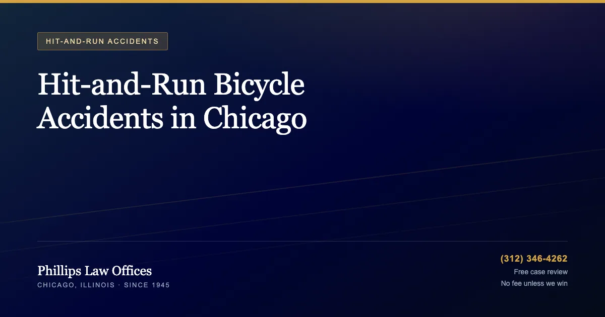 Phillips Law Offices guide: Hit-and-Run Bicycle Accidents in Chicago