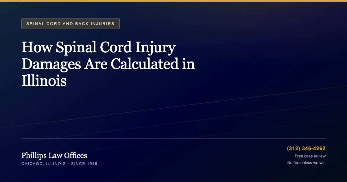 How Spinal Cord Injury Damages Are Calculated in Illinois