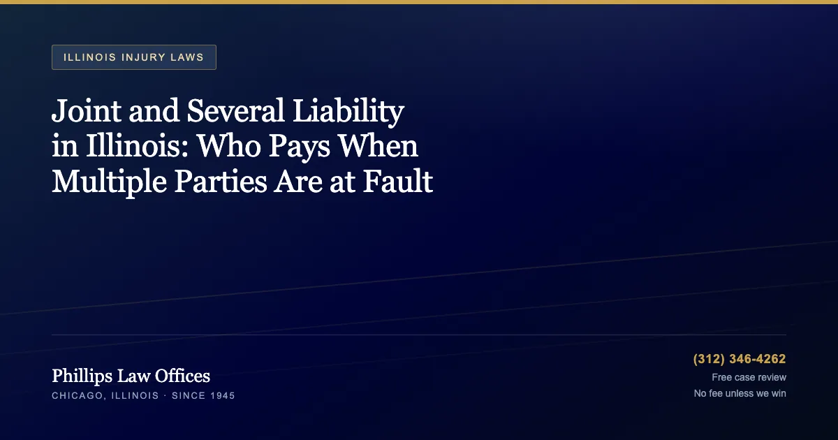 Joint and Several Liability in Illinois: Who Pays When Multiple Parties Are at Fault