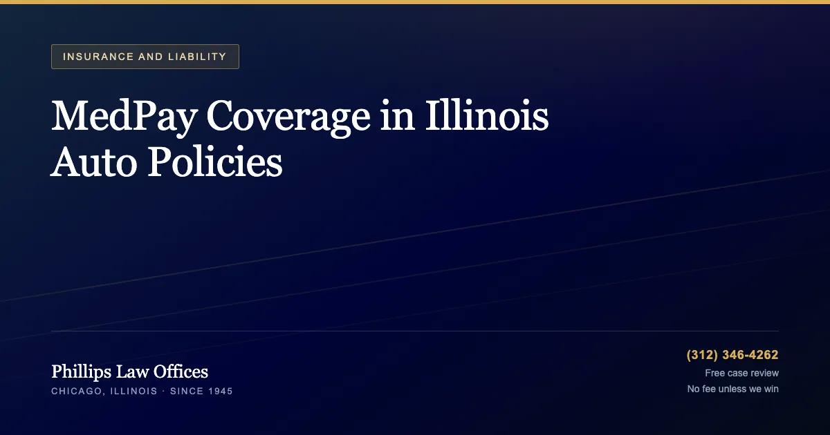 MedPay Coverage in Illinois Auto Policies