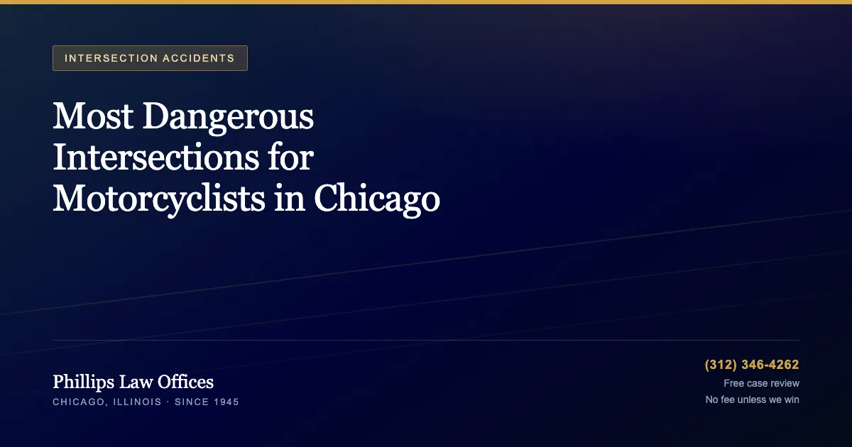 Phillips Law Offices guide: Most Dangerous Intersections for Motorcyclists in Chicago