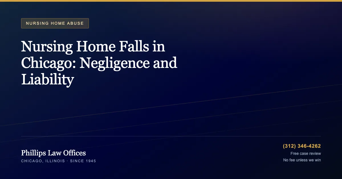 Nursing Home Falls in Chicago: Negligence and Liability