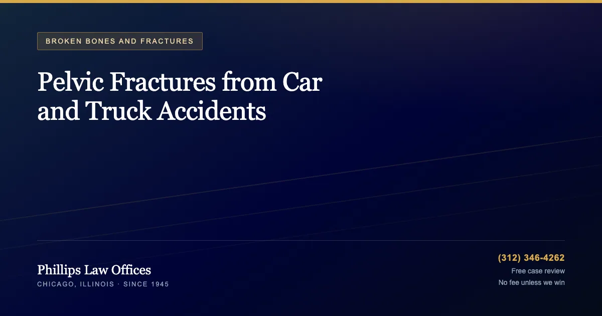Phillips Law Offices guide: Pelvic Fractures from Car and Truck Accidents