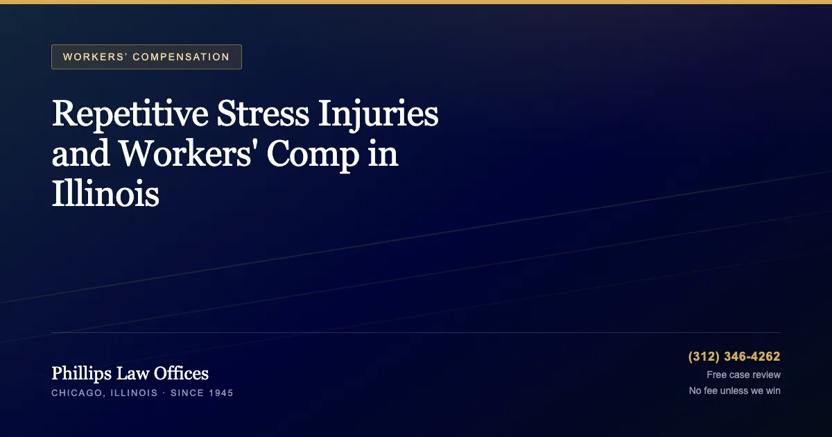 Phillips Law Offices guide: Repetitive Stress Injuries and Workers' Comp in Illinois