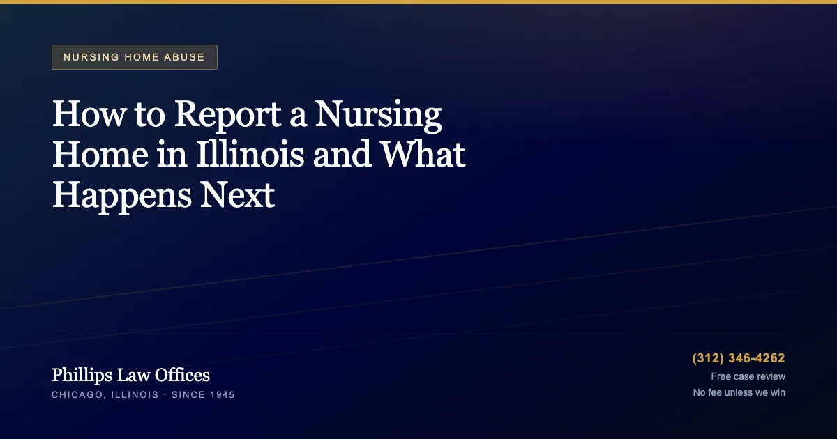 How to Report a Nursing Home in Illinois and What Happens Next