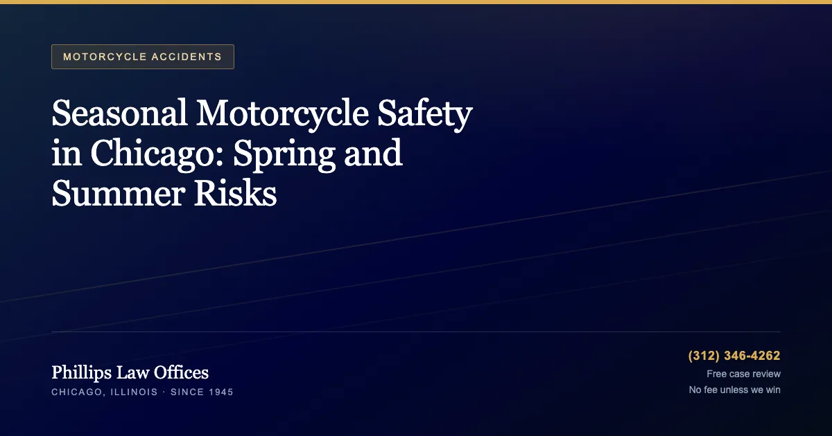 Seasonal Motorcycle Safety in Chicago: Spring and Summer Risks