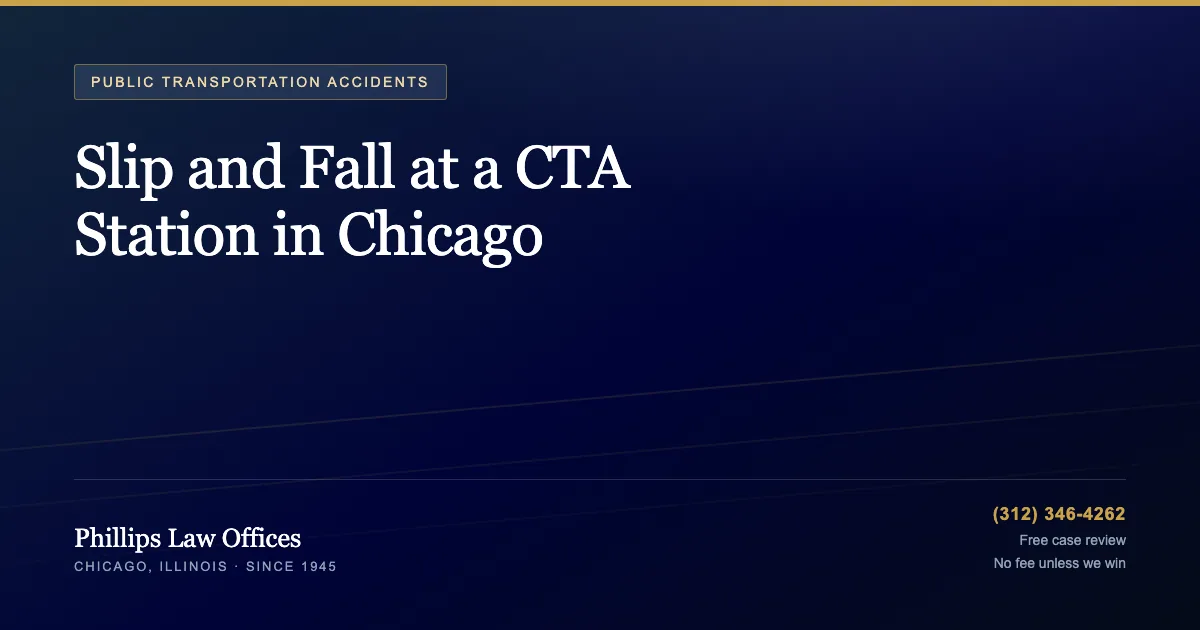 Slip and Fall at a CTA Station in Chicago