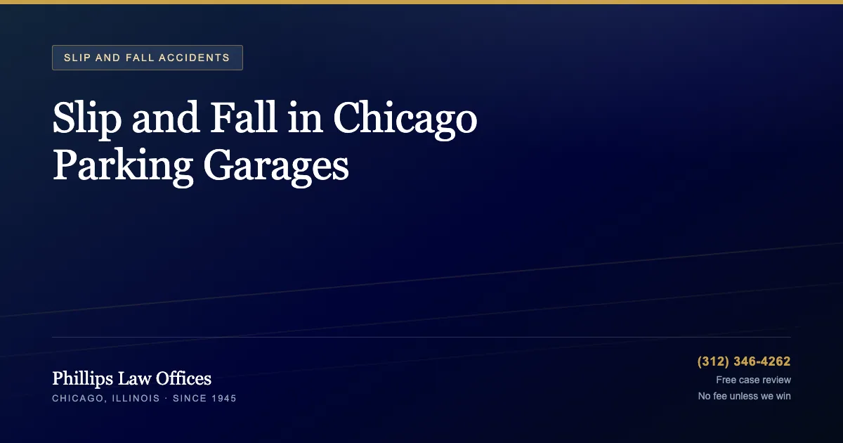 Slip and Fall in Chicago Parking Garages