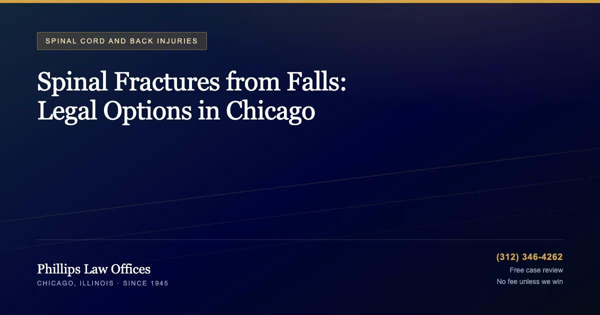 Spinal Fractures from Falls: Legal Options in Chicago