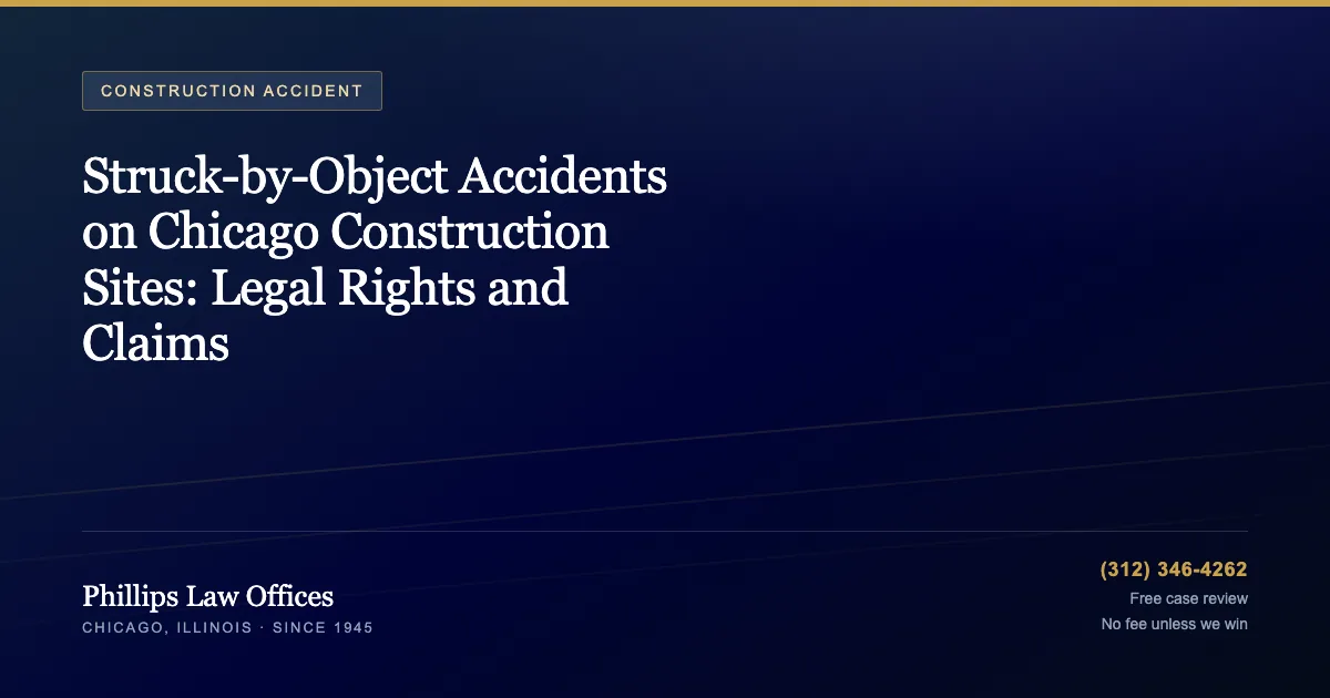 Phillips Law Offices guide: Struck-by-Object Accidents on Chicago Construction Sites: Legal Rights and Claims