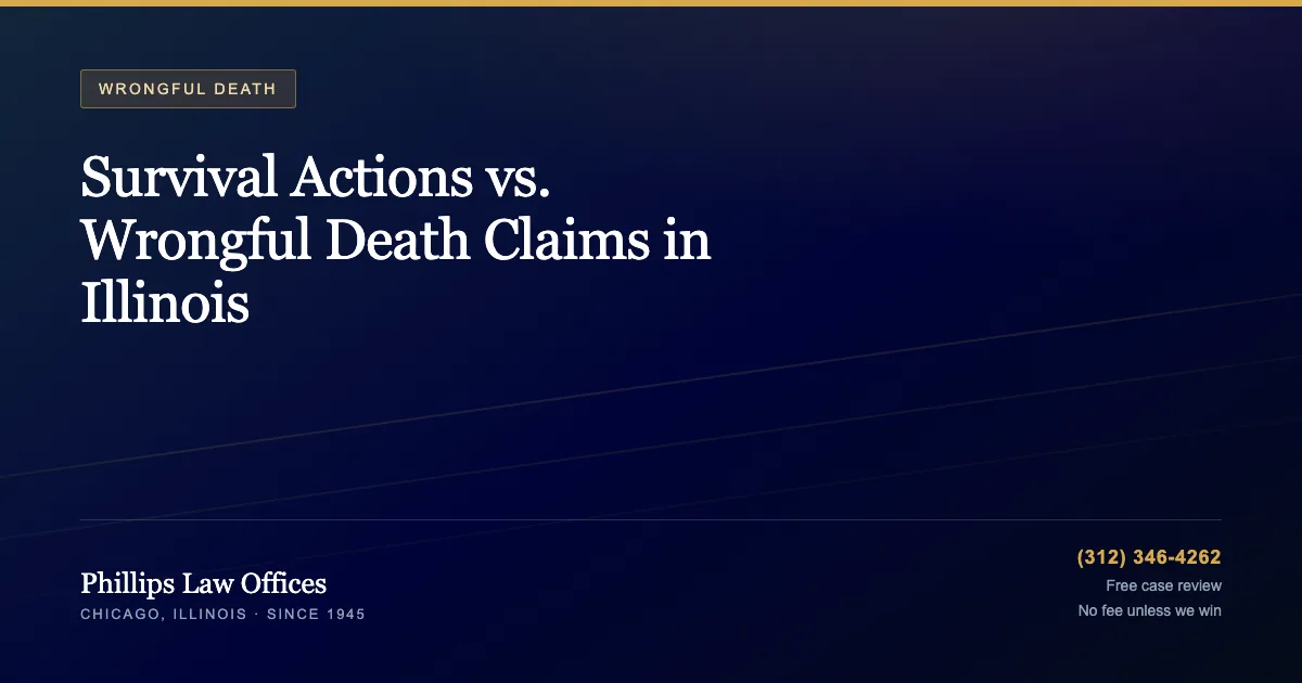 Phillips Law Offices guide: Survival Actions vs. Wrongful Death Claims in Illinois