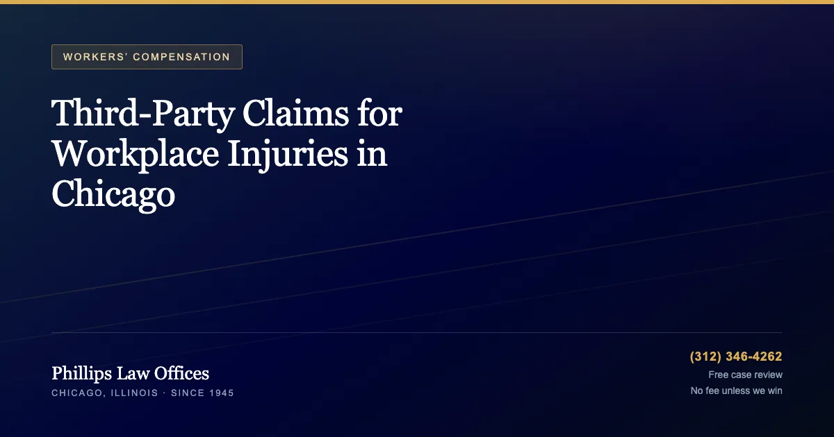 Phillips Law Offices guide: Third-Party Claims for Workplace Injuries in Chicago