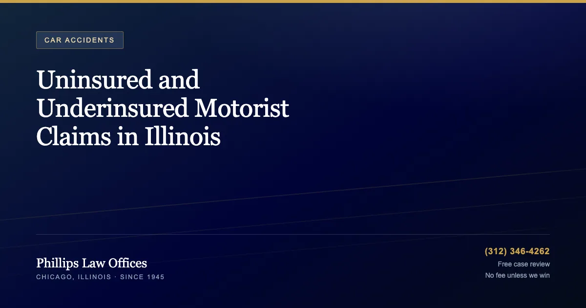 Uninsured and Underinsured Motorist Claims in Illinois