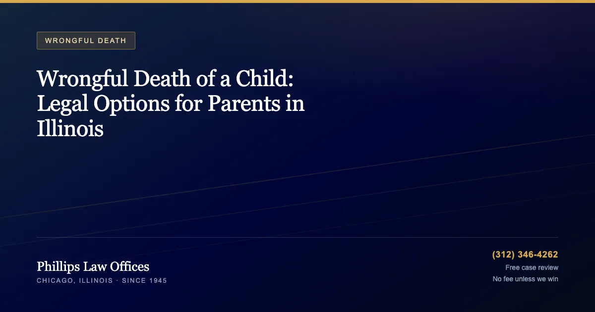 Wrongful Death of a Child: Legal Options for Parents in Illinois