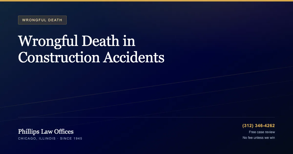 Phillips Law Offices guide: Wrongful Death in Construction Accidents